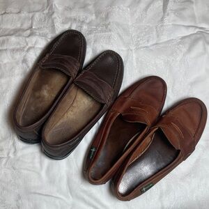 VTG Eastland Dark and Light Brown Leather Loafers Lot